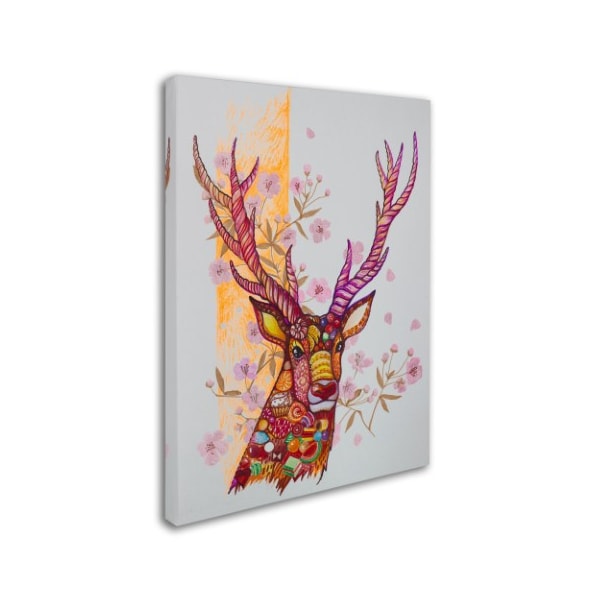 Oxana Ziaka 'Candy Deer' Canvas Art,35x47